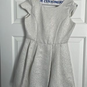 Cream colored sparkled girls dress